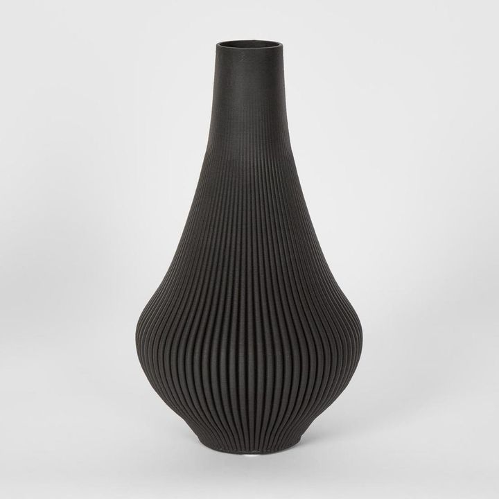Verne 3D Vase LGE Black