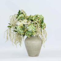 Real Touch Hydrangea 64cm Green