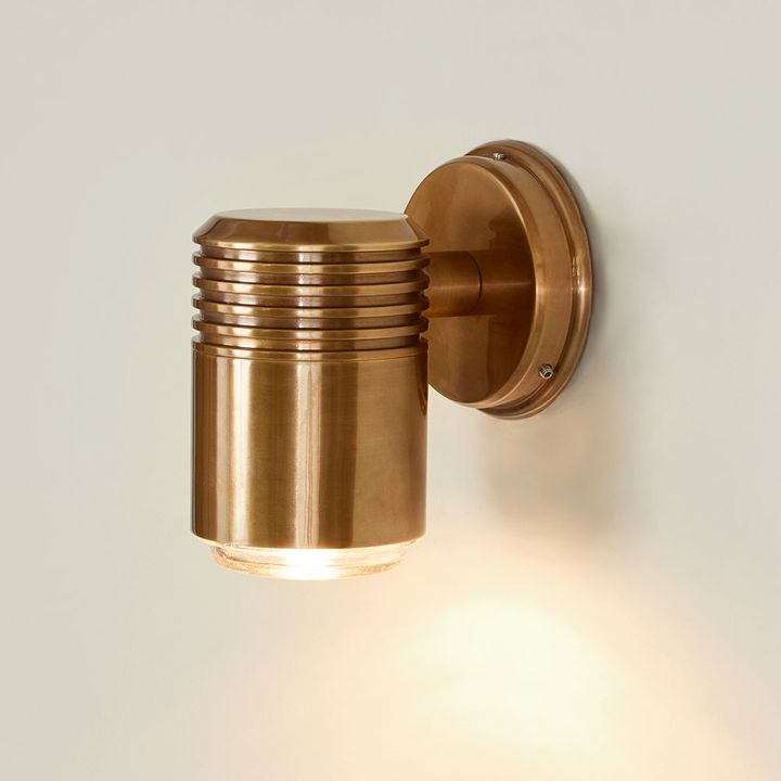 Primrose Outdoor Wall Light Antique Brass