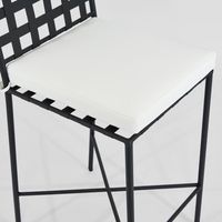 Sheffield Bar Stool Outdoor with White Cushion
