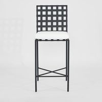 Sheffield Bar Stool Outdoor with White Cushion