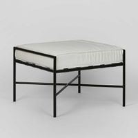 Sheffield Ottoman Outdoor White Cushion