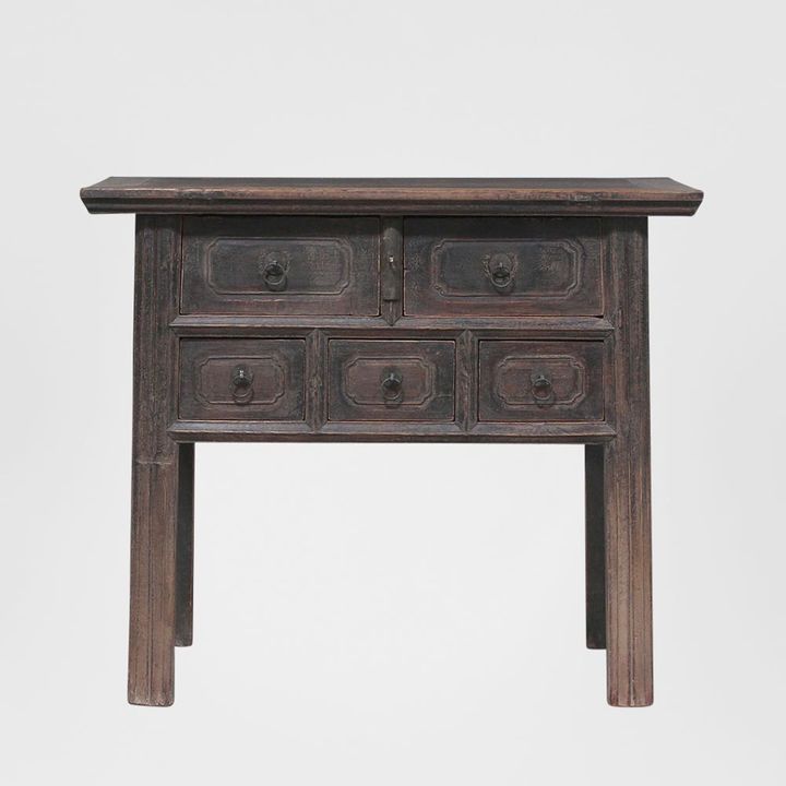 Shanxi 97cm Table with Drawers 150 Years Old