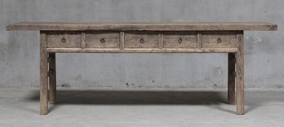 Shanxi 244cm Console Table with Drawers 130 Years Old