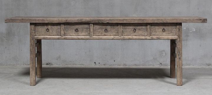 Shanxi 244cm Console Table with Drawers 130 Years Old