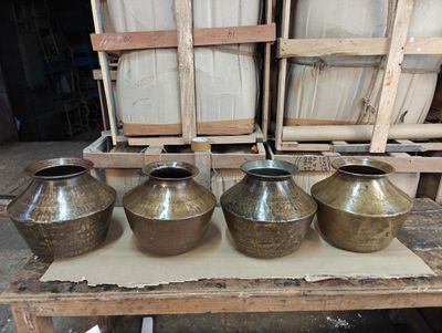 Decorative Brass Pot Medium