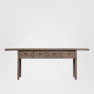 Henan 221cm Table with Drawers 130 Years Old