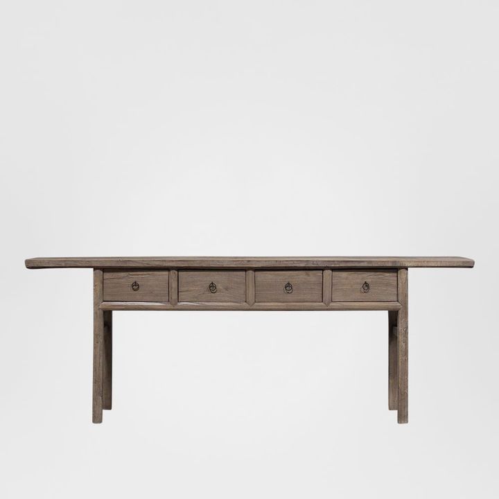 Henan 221cm Table with Drawers 130 Years Old