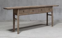 Henan 221cm Table with Drawers 130 Years Old
