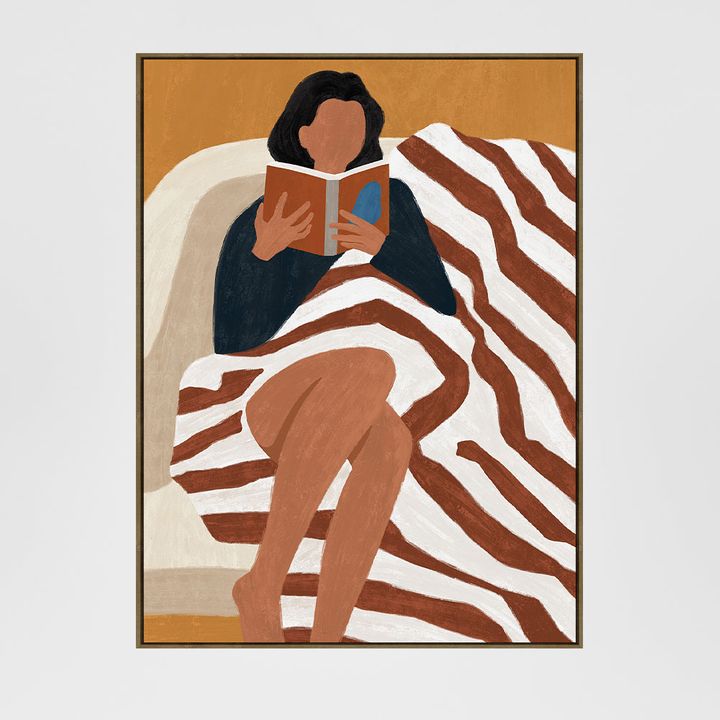 The Reader Canvas Wall Art 90x120cm.