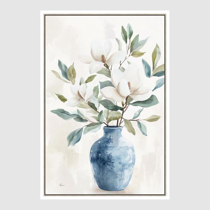Magnolia Serenity A Wall Art 82.5 x 122.5cm.