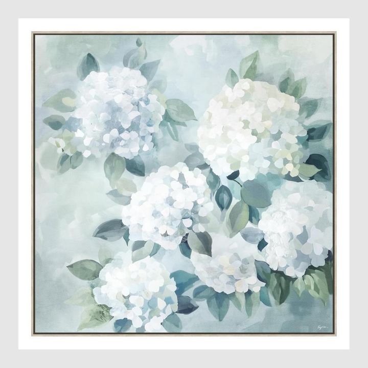 Whispering Blooms B Wall Art 82.5 x 82.5cm.