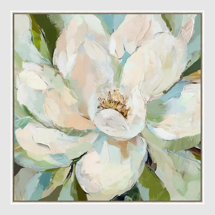 Radiant Bloom Wall Art 52.5 x 52.5cm.