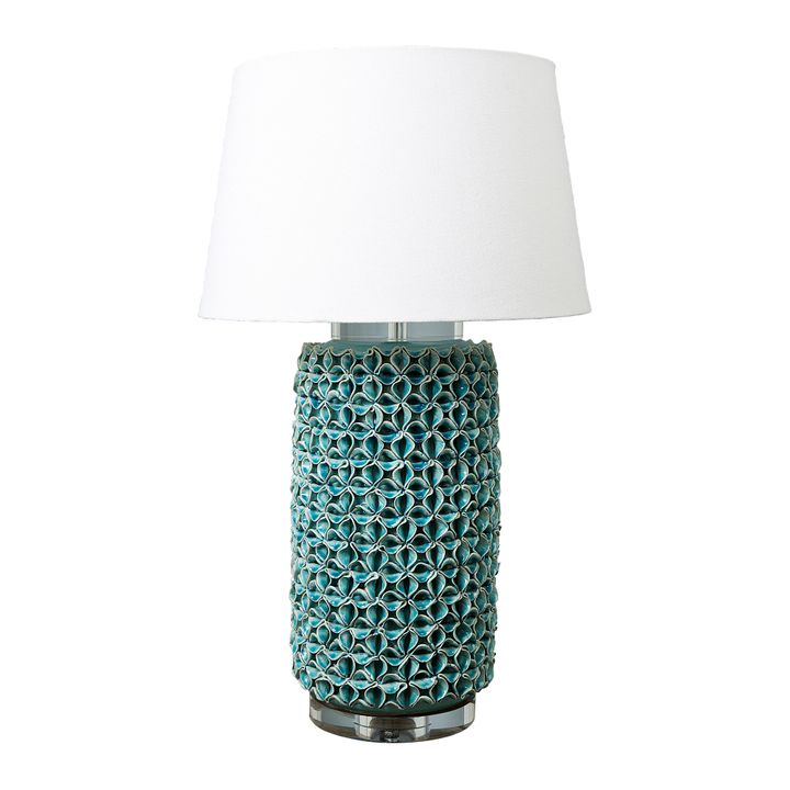 Wynberg Ceramic Table Lamp Base Turquoise