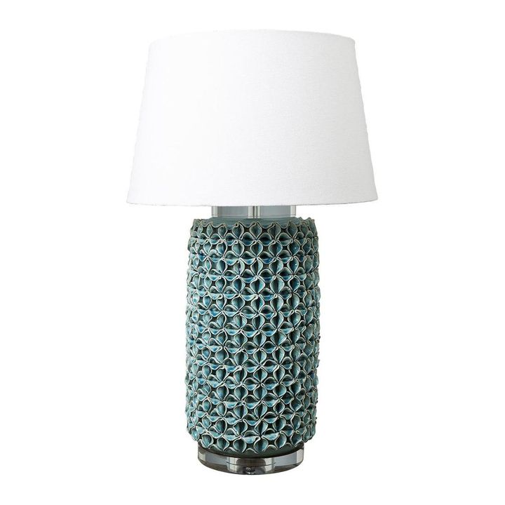 Wynberg Ceramic Table Lamp Base Turquoise- Base Only