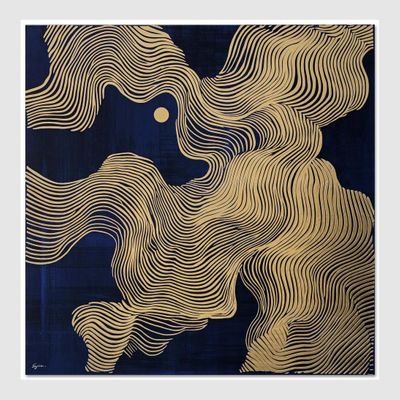 Celestial Currents B Wall Art 82.5 x 82.5cm.