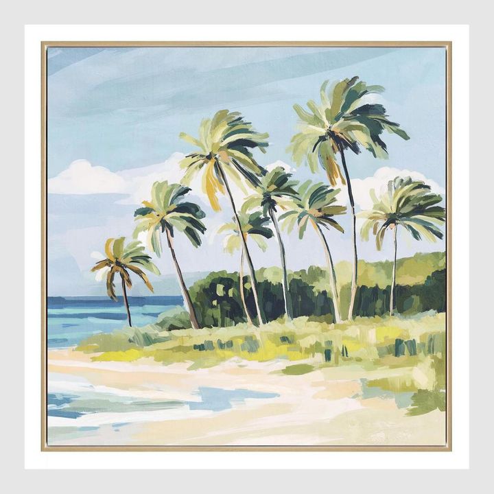 Tropical Drift Wall Art 82.5 x 82.5cm.