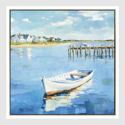 Harbour Stillness Wall Art 62.5 x 62.5cm.