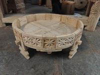 Decorative Wooden Grinder Table