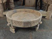 Decorative Wooden Grinder Table