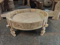 Decorative Wooden Grinder Table