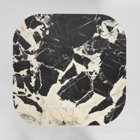 Noir Marble & Black Oak Coffee Table.