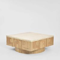 Solara Coffee Table Marble & Oak.