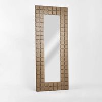 Porto Walnut Floor Mirror.