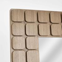 Porto Walnut Floor Mirror.