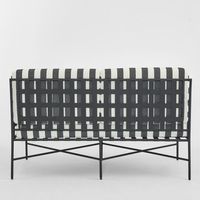 Sheffield Sofa Outdoor 2 Seater B/W Stripe Cushions