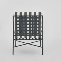 Sheffield Arm Chair Outdoor B/W Stripe Cushions