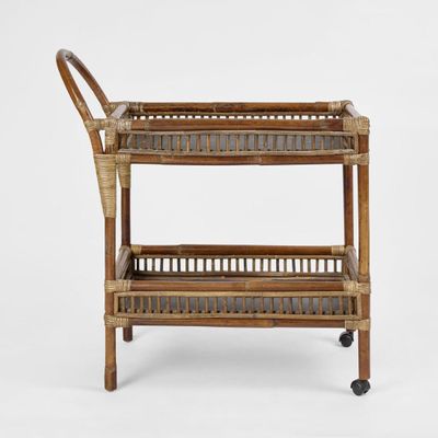 Rattan Bar Cart