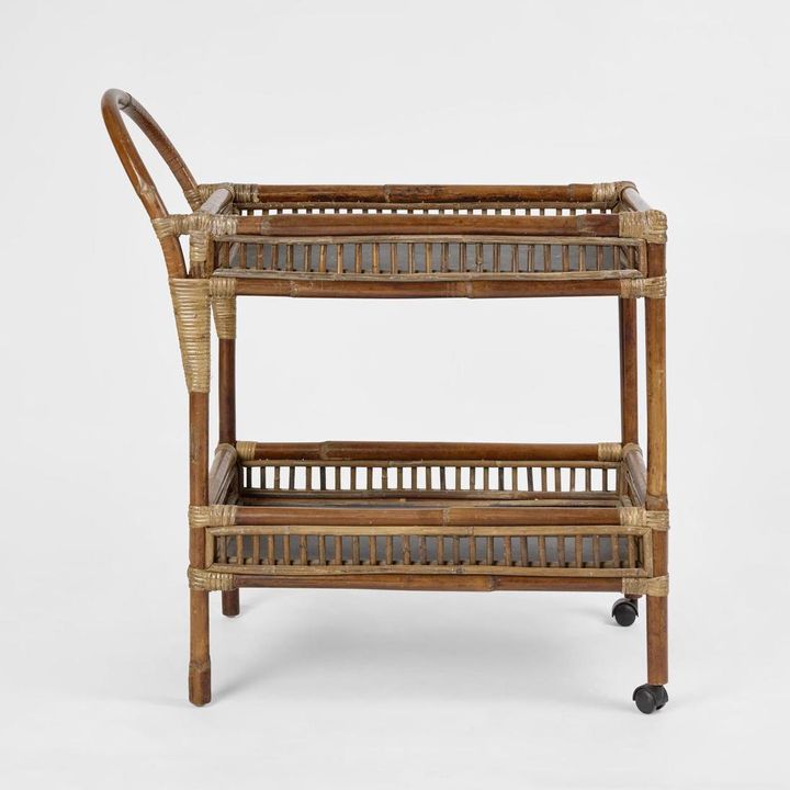 Rattan Bar Cart