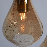 Lustre Teardrop Cluster Ceiling Pendant Pale Gold