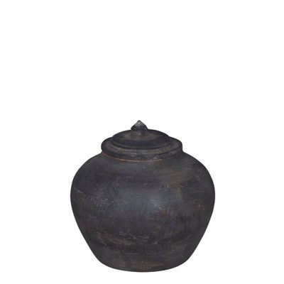 Shanxi 120 Year Terracotta Pot With Cap Small