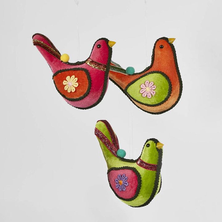 Powers Funky Hanging Bird Pink