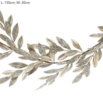 150cm Champ. Glitter Magnolia Garland