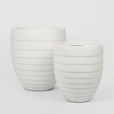 Jules Planter Set of 2 White