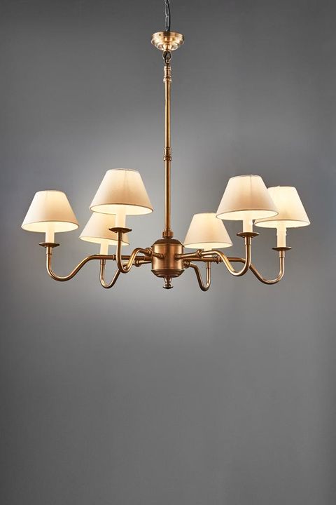 Prescot Chandelier Antique Brass