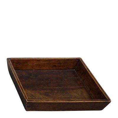 Halton Antique Wooden Trays Square