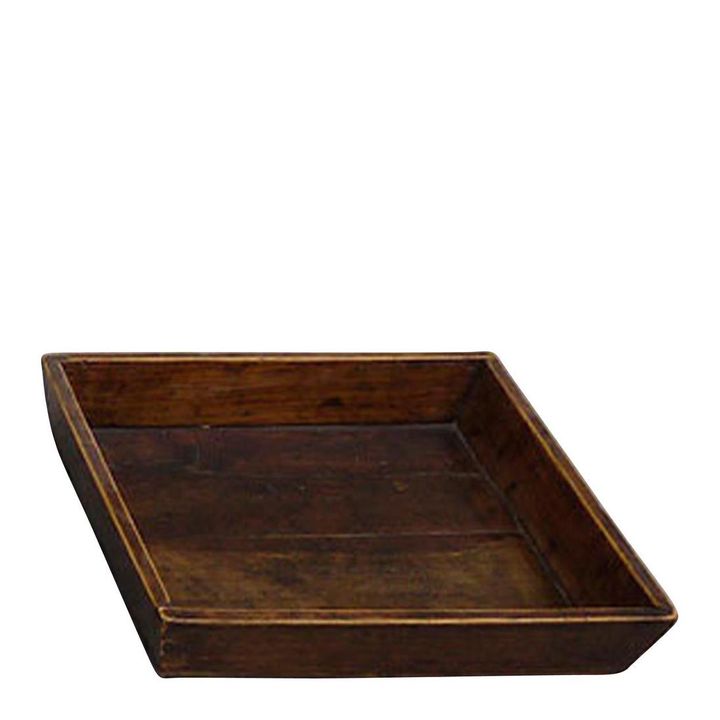 Halton Antique Wooden Trays Square
