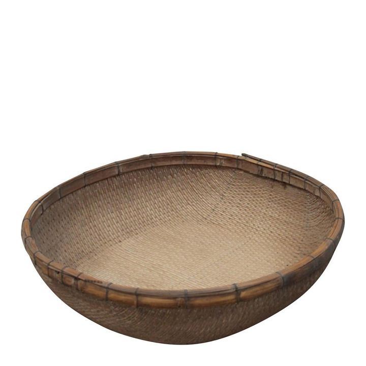 Toril Antique Round Reed Basket