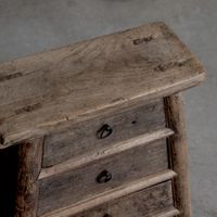 Shanxi 130 Year Old Elm 3 Drawers Sideboard 7900722