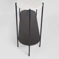 The James Marble Console Large Black/White