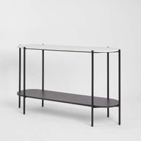 The James Marble Console Large Black/White