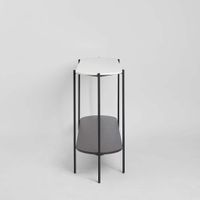 The James Marble Console Large Black/White
