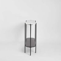 The James Marble Console Black/White Marble