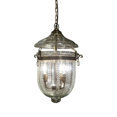 Bell Jar Ceiling Pendant Small Brass
