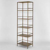 Burnley Shelf 5 Tier Brass