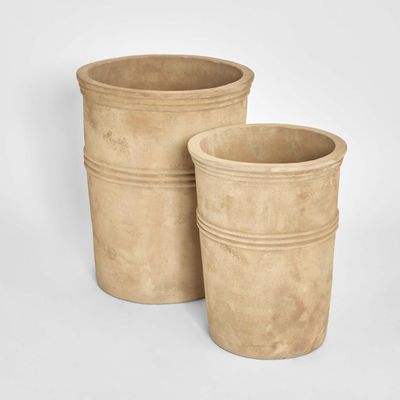 Antigua Planter Set of 2 Light Terracotta